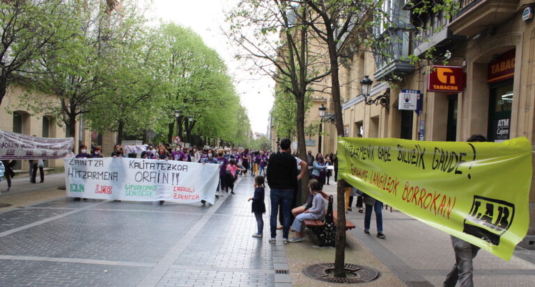 Las trabajadoras de las residencias de mayores de Gipuzkoa vuelven a sacar a la calle sus reivindicaciones