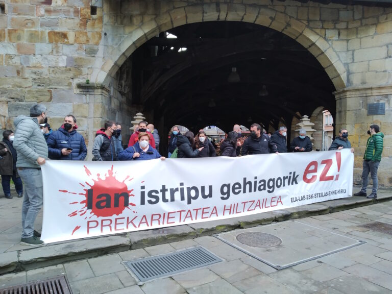 Hemos denunciado en Durango y en Lekeitio que la sangría de muertes en el trabajo no cesa