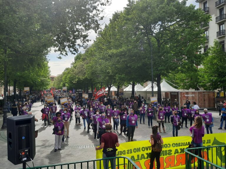 Garbiñe Aranburu: «No nos van a sacar del camino; seguiremos llevando a la práctica un modelo sindical feminista combativo»