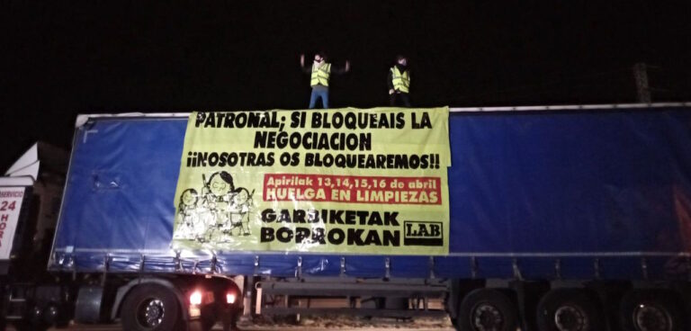 Hemos reivindicado un convenio digno para el sector de limpieza de Nafarroa en vísperas de la huelga de la próxima semana