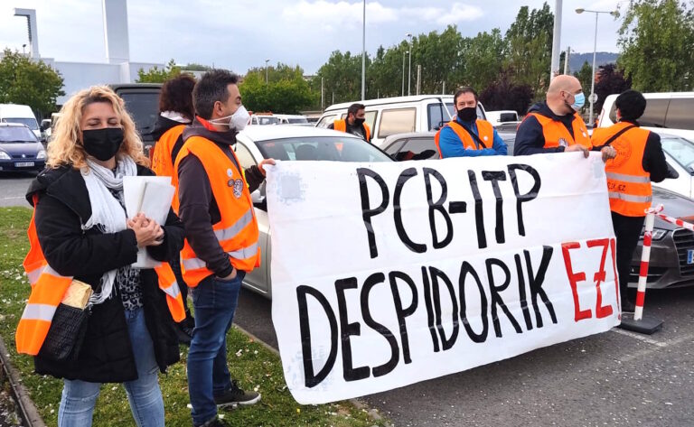 El TSJPV vuelve a dar la razón a las y los trabajadores de PCB-ITP