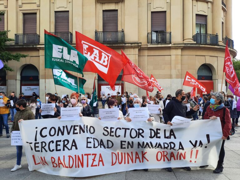 Hemos reivindicado un convenio propio y digno para las residencias de mayores de Nafarroa
