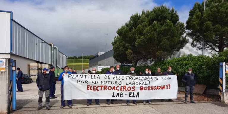La plantilla de Electroaceros comenzará una huelga indefinida en favor de una solución digna