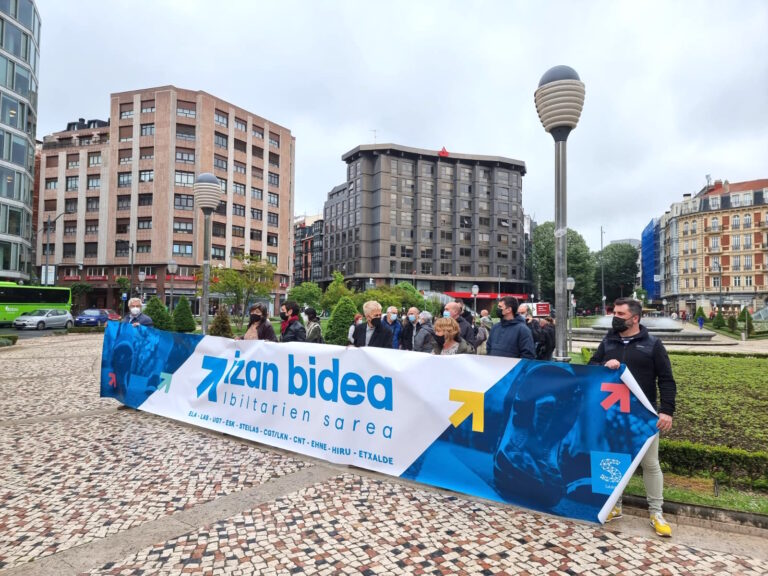 Nos hemos movilizado en Bilbo en defensa de los derechos de las y los presos