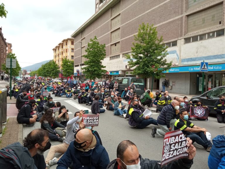 Nos hemos vuelto a movilizar en Laudio en defensa del futuro de Aiaraldea