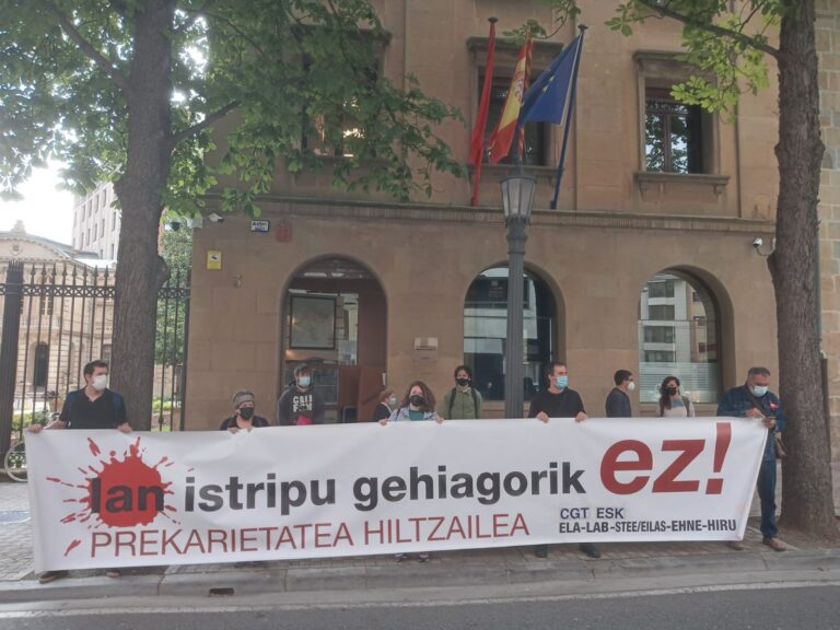 Hemos denunciado la última muerte en el trabajo en Iruñea, ante el Departamento de Transportes