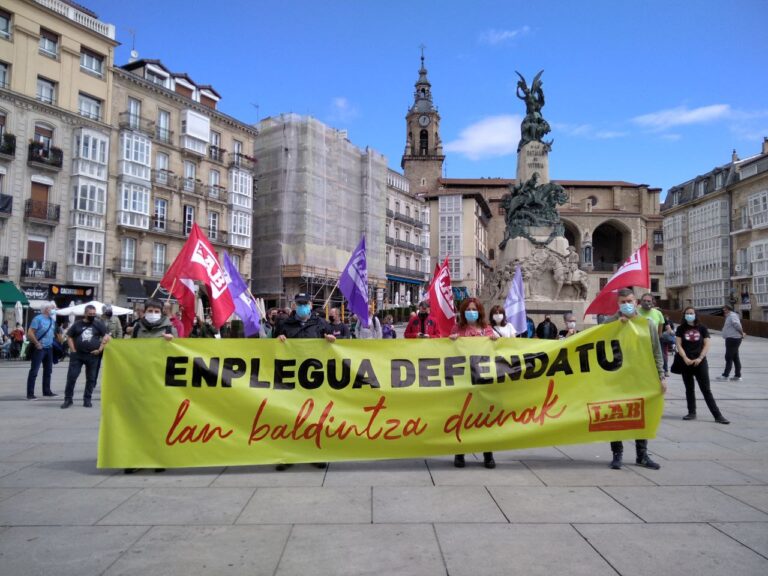 Nos hemos movilizado en defensa del empleo y de unas condiciones laborales dignas en Araba