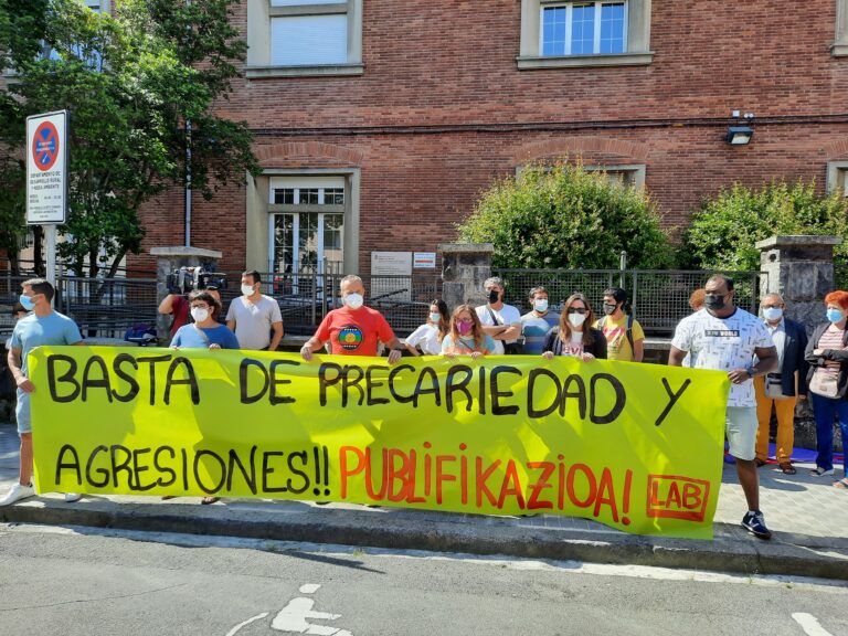 Hemos denunciado las últimas agresiones ocurridas en varios centros de menores de Nafarroa y hemos reclamado su publificación