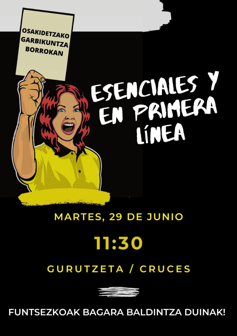 Las trabajadoras de limpieza subcontratadas de Osakidetza se movilizarán en defensa de unas condiciones laborales dignas