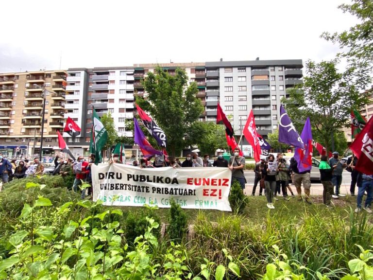 Hemos denunciado el proyecto de Euneiz, universidad privada con ánimo de lucro