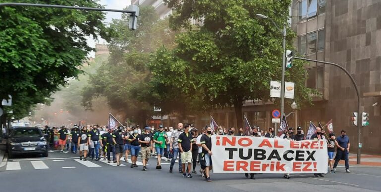 Denunciamos la falta de voluntad negociadora de Tubacex y la irresponsabilidad del Gobierno Vasco