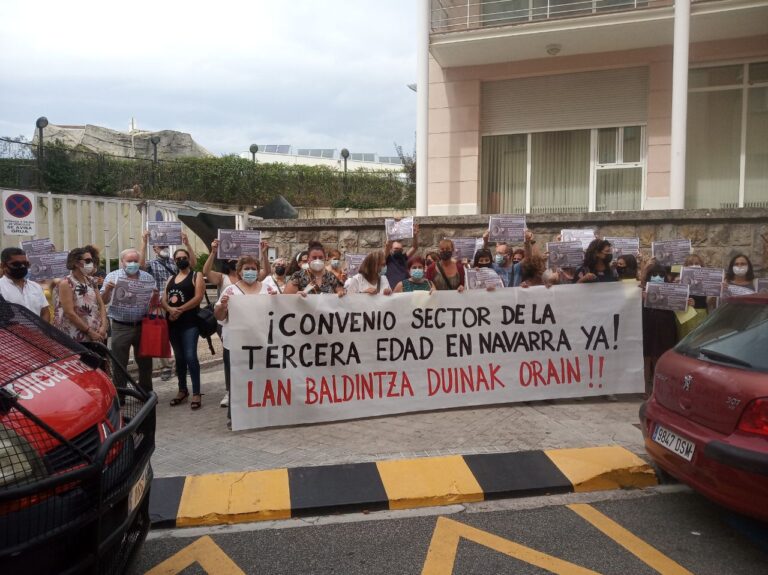 Hemos exigido tanto a la Patronal como al Gobierno de Nafarroa que den un impulso real a la negociación del convenio colectivo de residencias de mayores