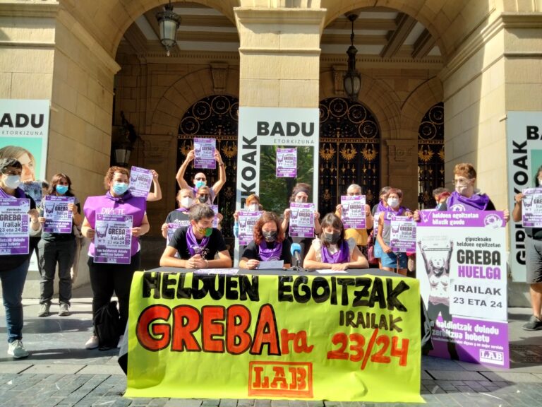 Hemos convocado una huelga para el 23 y el 24 de septiembre en las residencias de mayores de Gipuzkoa con objeto de reclamar una solución a la grave situación que se vive en el sector