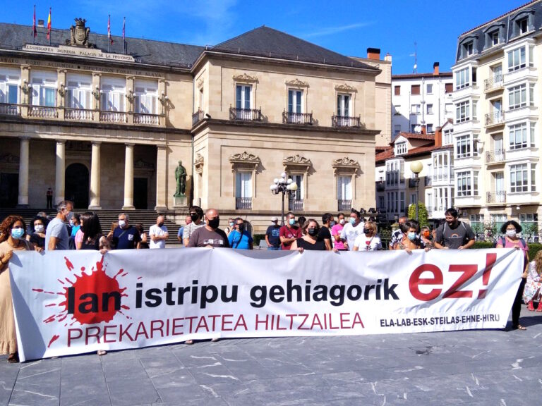 Hemos denunciado la sangría de muertes en el trabajo ante la Diputación Foral de Araba