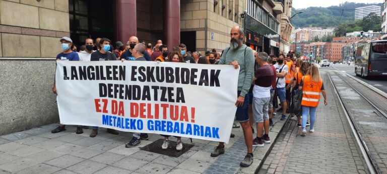 Hemos reafirmado en Bilbo que defender los derechos de las y los trabajadores no es delito