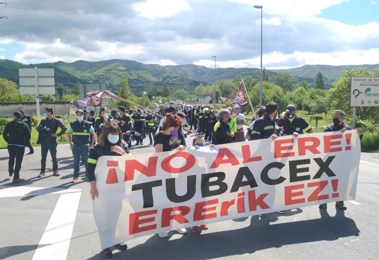 Gracias a la lucha, hemos mantenido el empleo en Tubacex y hemos dejado en evidencia las mentiras de la empresa