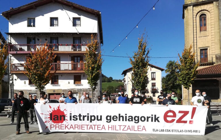 Hemos denunciado en Urnieta y Amurrio que la precariedad mata