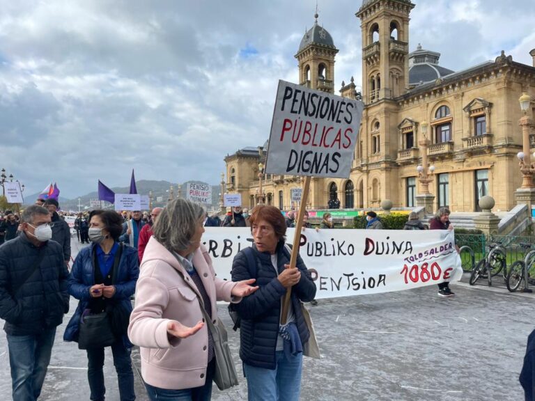 Las pensiones públicas dignas no están garantizadas