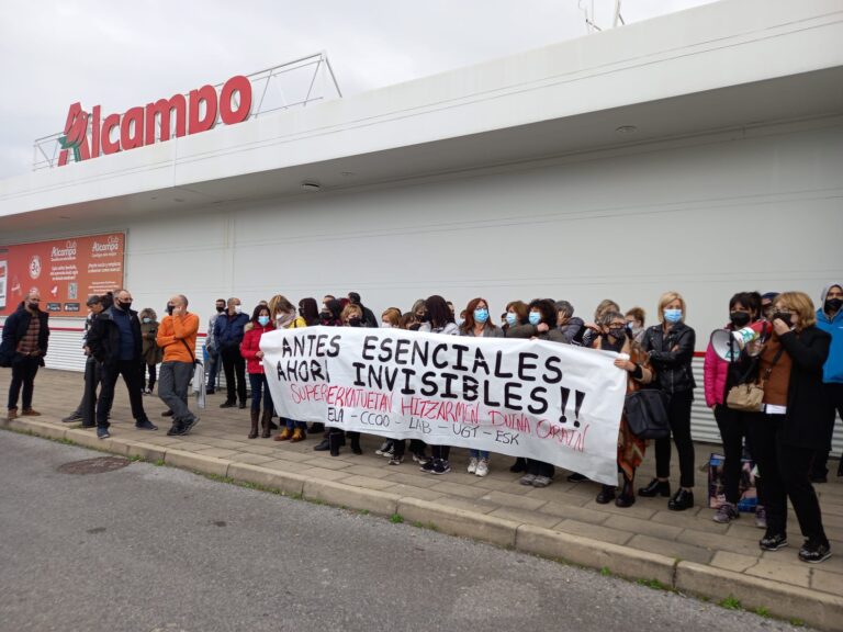 Las trabajadoras del sector alimentario de Bizkaia han vuelto a reivindicar un convenio digno, esta vez en Durangaldea