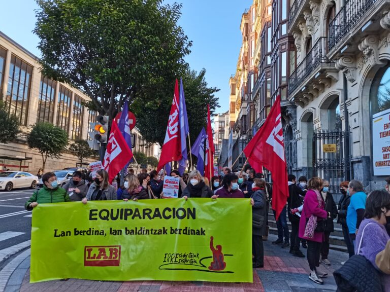 Hemos realizado huelga en las residencias de mayores de Bizkaia ante la falta de voluntad de negociar de la patronal y la inacción de la Diputación