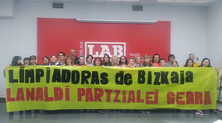 Hacemos un llamamiento a la unidad de acción a todas las trabajadoras del sector de Limpieza de Edificios y Locales de Bizkaia con el fin de conseguir un convenio digno para el herrialde