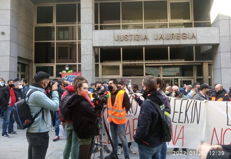 Nos hemos solidarizado con tres trabajadores del Metal de Bizkaia encausados por luchar por condiciones laborales dignas