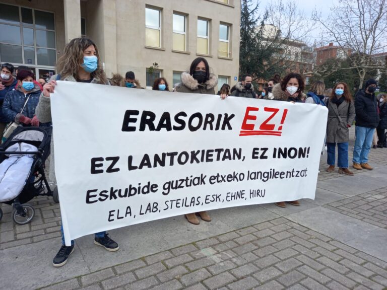 Hemos mostrado nuestro apoyo a la trabajadora de hogar agredida sexualmente en Sopela