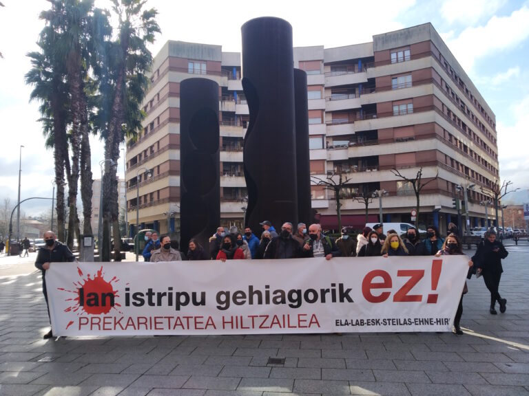 Hemos denunciado en Barakaldo la última muerte en el trabajo