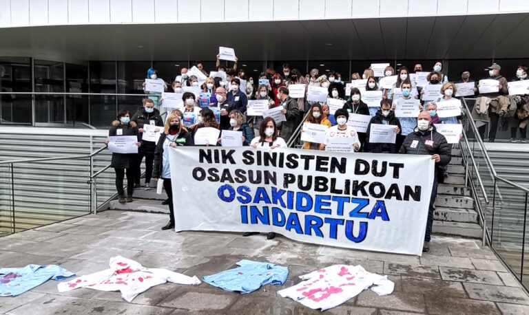 Nueva ola de movilizaciones en Osakidetza para que el Gobierno Vasco ponga fin, de una vez por todas, a la grave situación de la sanidad pública