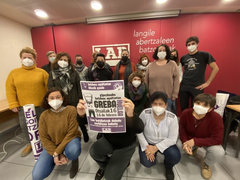 Hemos convocado huelga en las residencias de mayores de Gipuzkoa para el 16 de febrero y 24 de marzo