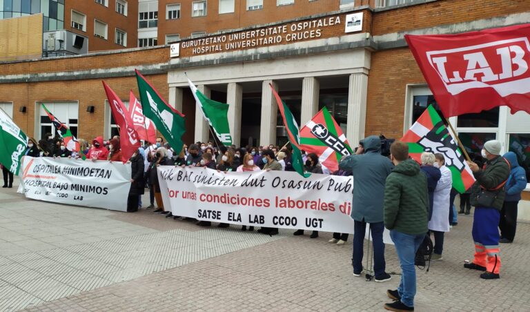Hemos reivindicado una sanidad pública de calidad en la antesala de las huelgas convocadas en Osakidetza