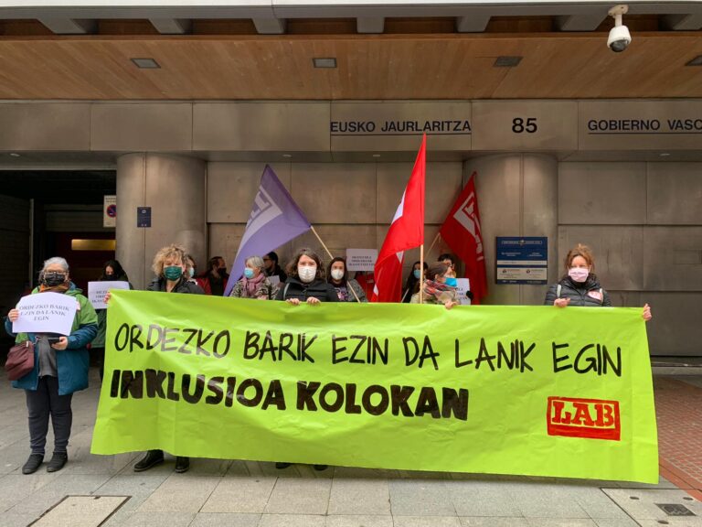 El Departamento de Educación de la CAV no cubre las sustituciones necesarias para la inclusión del alumnado