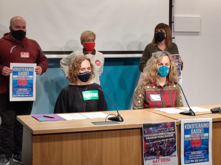 Los sindicatos hemos convocado dos días de huelga en Osakidetza