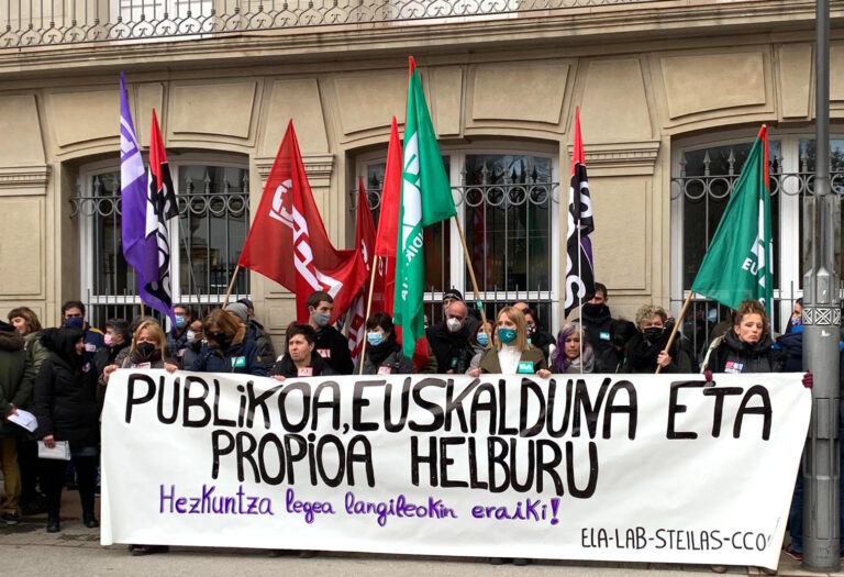 Hemos reclamado que se construya la Ley Educativa de la CAV con las y los trabajadores para lograr un sistema público, euskaldun y propio