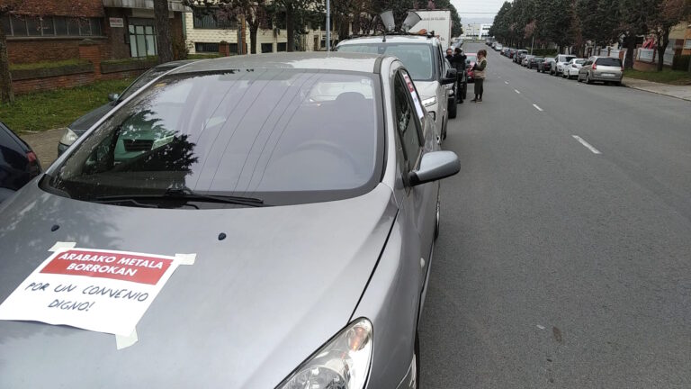 Hemos vuelto a reivindicar un convenio digno para las y los trabajadores del metal de Araba