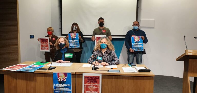 Hemos convocado otras dos jornadas de huelga en Osakidetza para el 8 de abril y el 16 de mayo