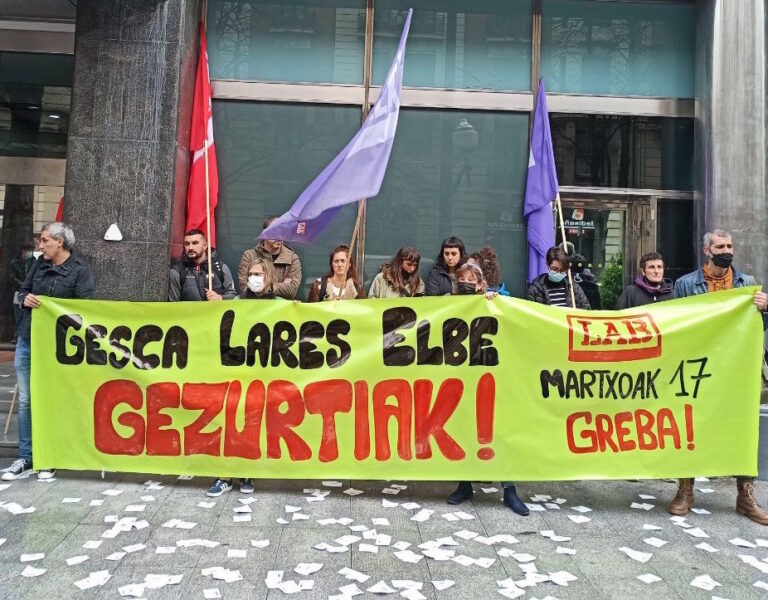 Hemos convocado huelga para el 17 de marzo en las residencias de mayores de Bizkaia para reclamar más personal y la equiparación con las trabajadoras del sector público