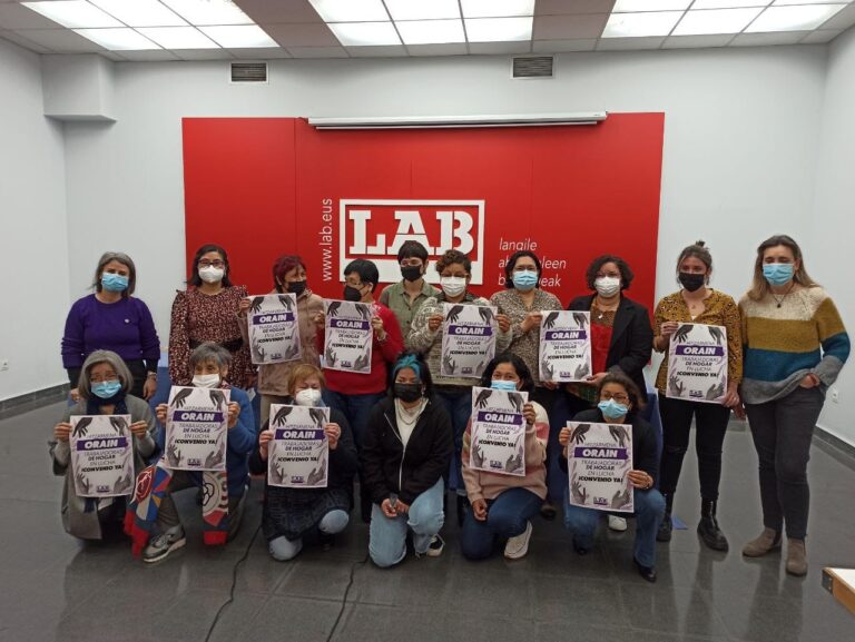 Convocaremos la mesa de negociación para elaborar el primer convenio de la CAV de las trabajadoras de hogar