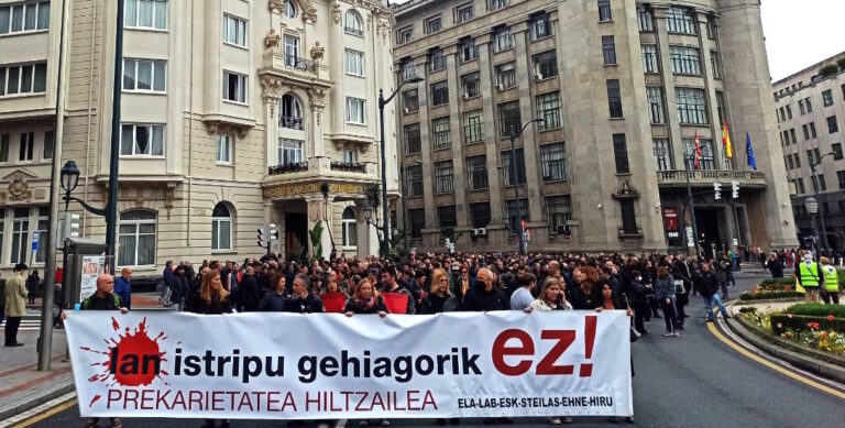 Hemos denunciado en el Día de la Seguridad y la Salud en el Trabajo que el trabajo sigue enfermando y matando