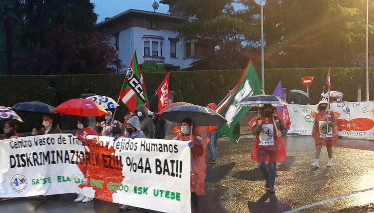 Las y los trabajadores del Centro Vasco de Transfusiones y Tejidos Humanos están en huelga