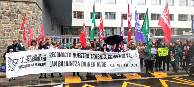 Jornada de huelga en Nafarroa; mesa negociadora en Gipuzkoa