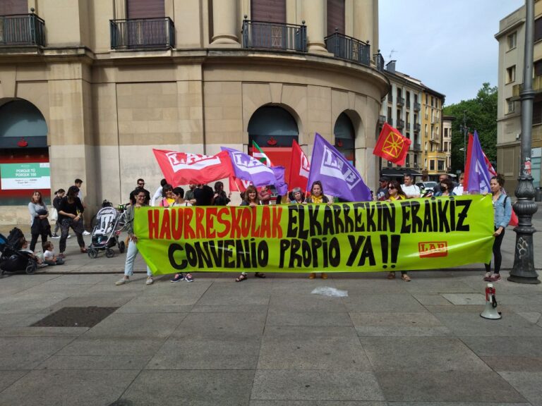 Estamos preparadas y preparados para iniciar las negociaciones para lograr el primer convenio en el sector de escuelas infantiles de Nafarroa