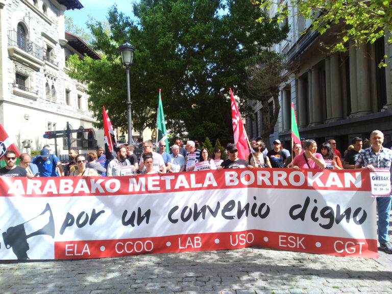 Movimientos en la mesa negociadora del metal de Araba