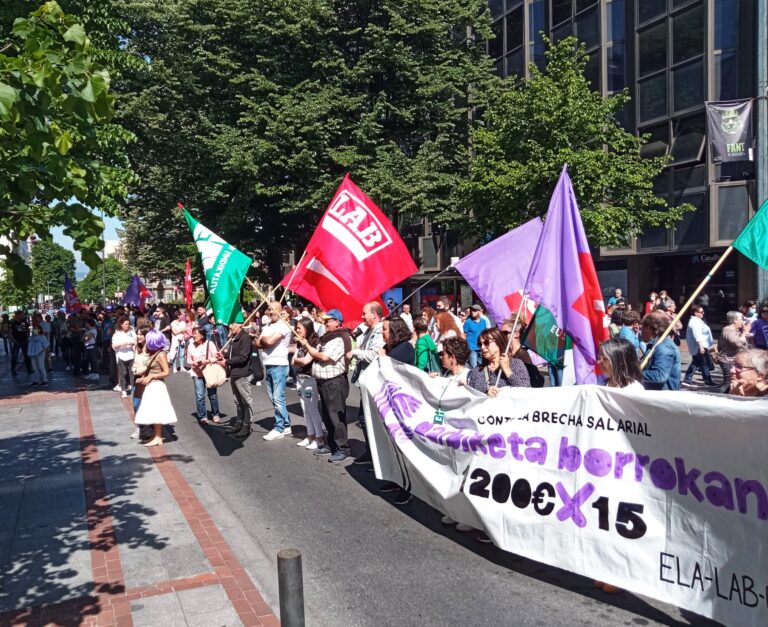 Amplio seguimiento en la huelga de limpieza de Bizkaia