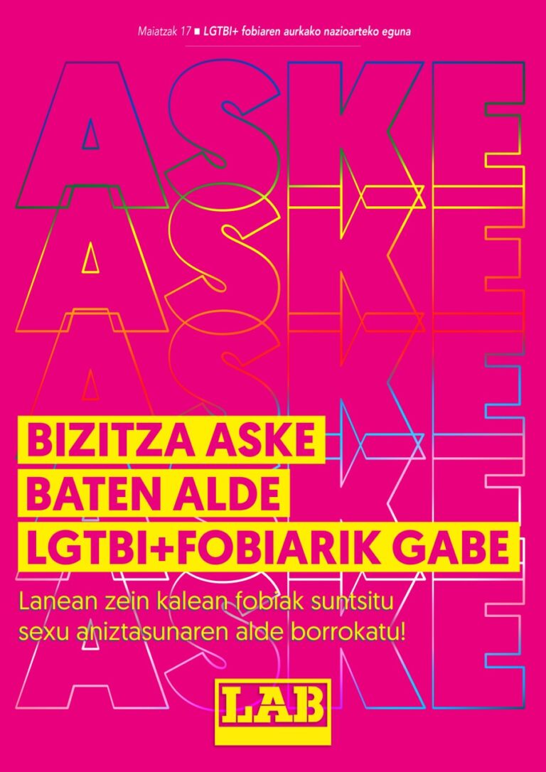 Queremos compartir nuestro compromiso político firme de luchar en los centros de trabajo contra toda discriminación por cuestión LGBTI+