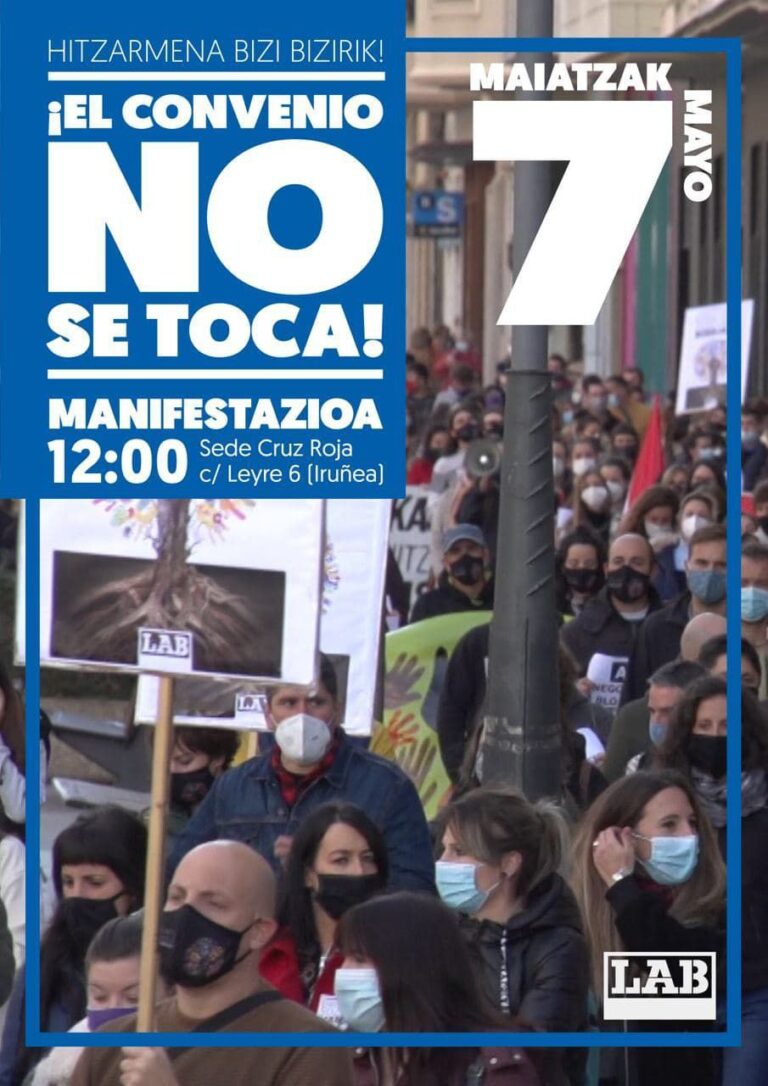 Intervención Social volverá a salir a la calle para defender el primer convenio sectorial de Navarra