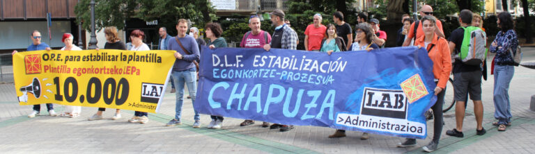Nos hemos movilizado en Iruñea contra el Decreto de Estabilización