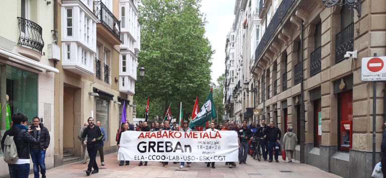 Apostamos por continuar con las movilizaciones en el metal de Araba