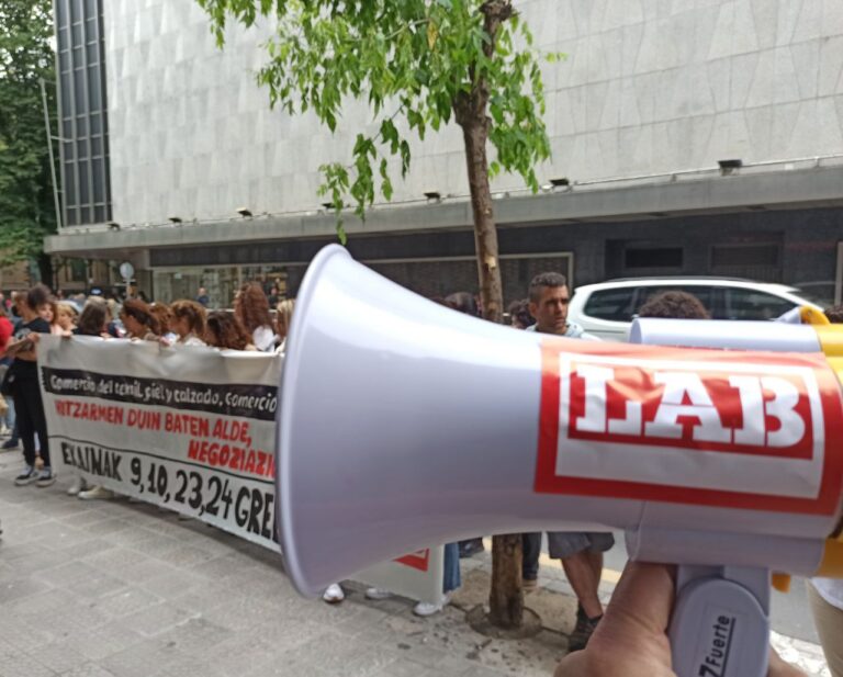 Realizaremos huelgas el 9, 10, 23 y 24 de junio en el comercio de Bizkaia en defensa de un convenio digno