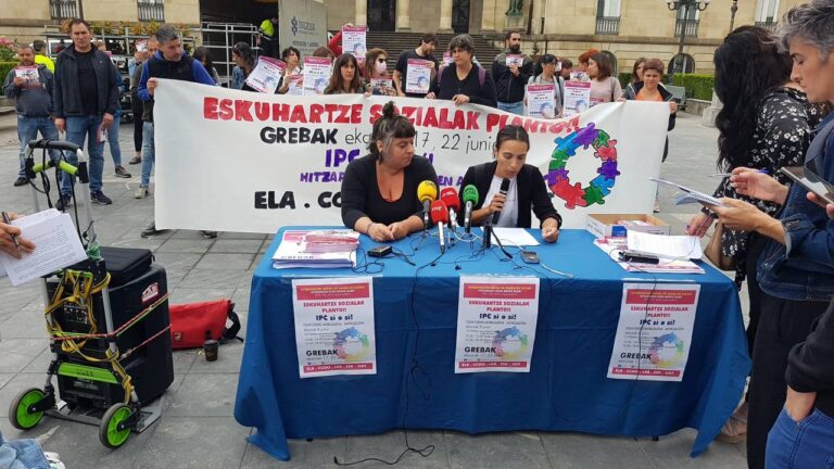 Hemos anunciado dos jornadas de huelga para los días 17 y 22 de junio en el sector de Intervención Social de Araba